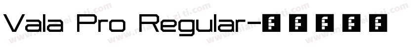 Vala Pro Regular字体转换